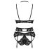 Obsessive Alessya - Black Lace Lingerie Set - M/L