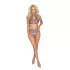 Kissable - lace lingerie set (purple) - L/XL