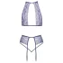 Kissable - lace lingerie set (purple) - L/XL