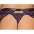 Cottelli Bondage - Lingerie Set with Handcuffs (Black-Purple) - XL
