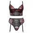 Cottelli Plus Size – Bra Set (Red) - 90C/XL