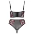 Cottelli Plus Size – Bra Set (Red) - 90C/XL