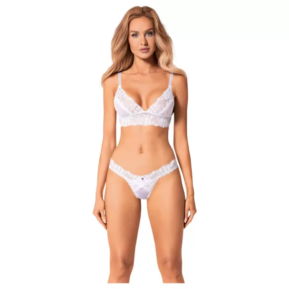 Obsessive Set Heavenly - Lacy Bra Set (White)