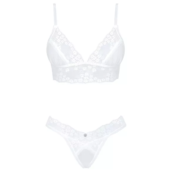 Obsessive Set Heavenly - Lacy Bra Set (White)