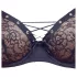 Cottelli Party - Lace-Up Bra Set (Black) - 80B/M