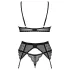 Obsessive Chemeris - Bra Set with Garter (Black)