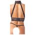 Abierta Fina - Chain Open Lingerie Set (Black)