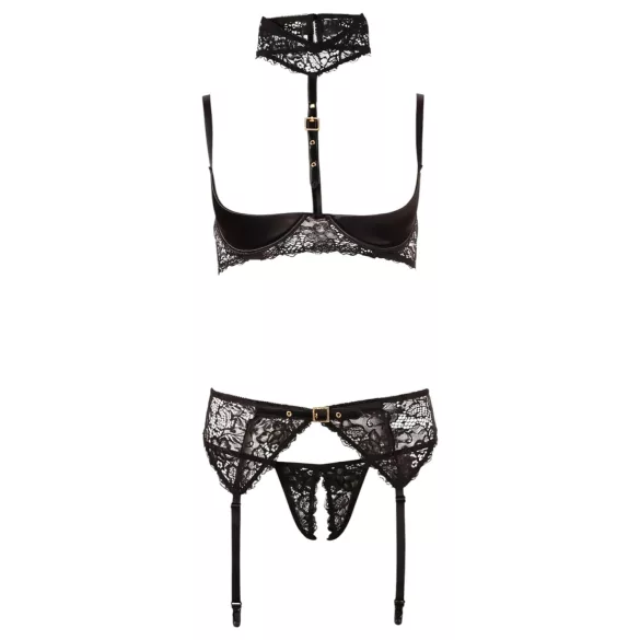 Abierta Fina - Sizzling Lace Lingerie Trio