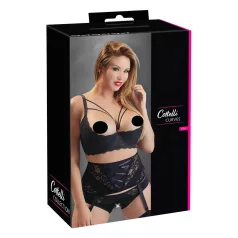 Cottelli Plus Size - Strappy Ringed Lift Bra (Black) - 90D