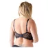 Cottelli Plus Size - Strappy Ringed Lift Bra (Black) - 90D
