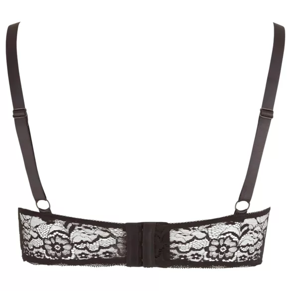 Cottelli Plus Size - Strappy Ringed Lift Bra (Black) - 95D