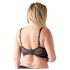 Cottelli Plus Size - Strappy Ringed Lift Bra (Black) - 85E