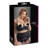 Cottelli Plus Size - Strappy Ringed Lift Bra (Black) - 95F
