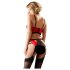 Abierta Fina - Red Ring Lift Lingerie Set - 80B/M