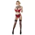 Abierta Fina - Red Ring Lift Lingerie Set - 85C/L
