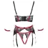 Cottelli Bondage - Red Lace Lift-Up Set - L