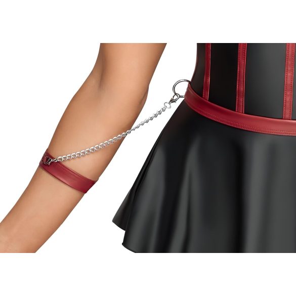 Cottelli Bondage - Shiny Set with Wrist Cuffs (Black)