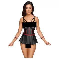   Cottelli Bondage - Shiny Set with Wrist Cuffs (Black) - 85B/L
