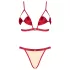 Obsessive Rubinesa - piquant lingerie set (red)