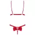 Obsessive Rubinesa - piquant lingerie set (red) - L/XL
