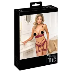 Abierta Fina - Chain Lift Bra Set (Red)