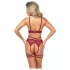 Abierta Fina - Chain Lift Bra Set (Red) - M