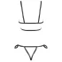 Cottelli Bondage - Glossy Decorative Body Harness Bikini (Black)  - M