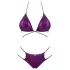 Obsessive Balitta - Shiny Halter Neck Bikini (Purple)
