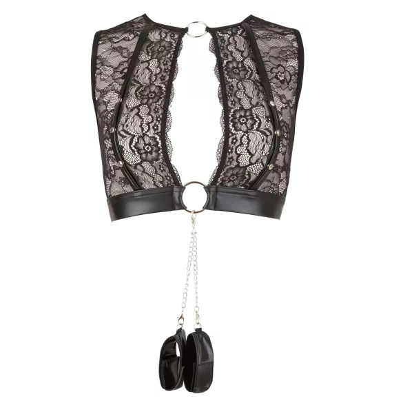 Cottelli Bondage - Lace Lingerie Set (4 Piece) - L