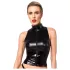 Noir - Shiny Zipper Top (Black) - L