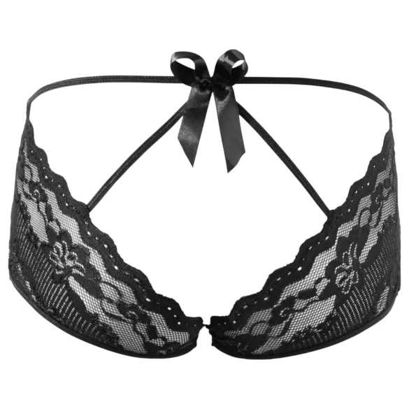 Cottelli - Spicy Lace French Panties (Black) - M