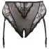 Cottelli Plus Size - Lace Garter Belt Panty (Black)