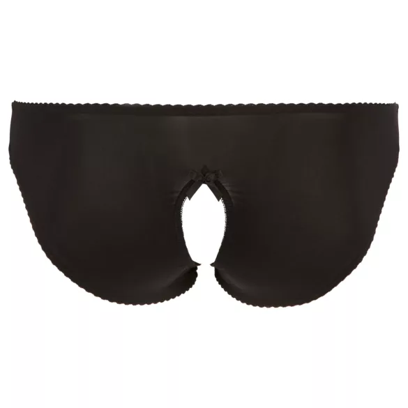 Cottelli Plus Size - Lace Open-Back Panties (Black) - 3XL