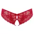 Cottelli - Red Bow Open-Crotch Panties - M