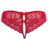 Cottelli - Red Bow Open-Crotch Panties - M