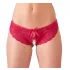Cottelli - Red Bow Open-Crotch Panties - XL
