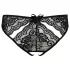 NO:XQSE - Black Women's Bow Open Panty with Cut-Out Design - L