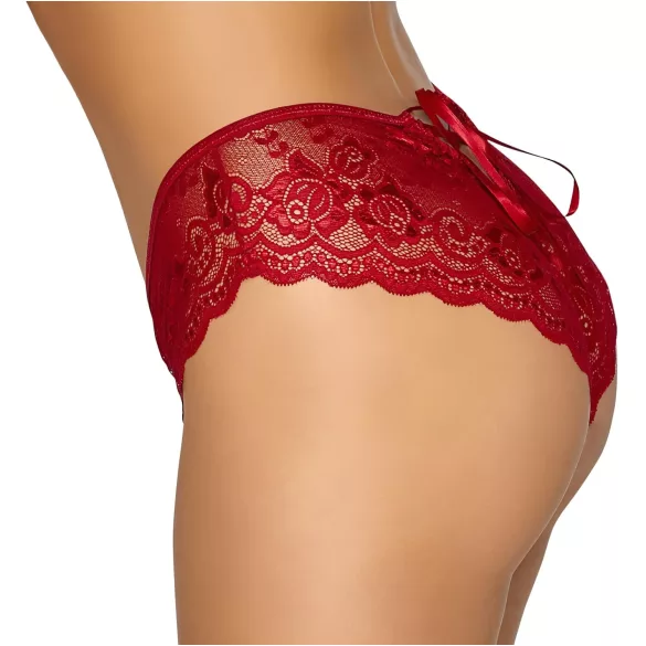 Cottelli - Open Lace Panty (Red) - M