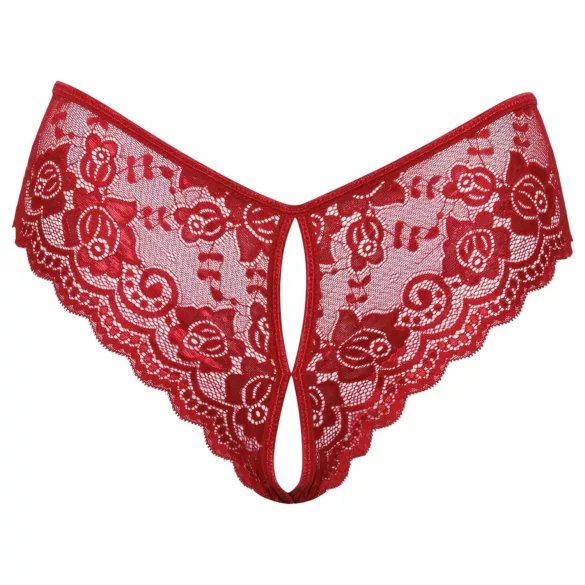 Cottelli - Open Lace Panty (Red) - M