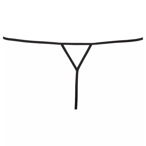 Cottelli - Women's Sparkly Minimal Thong (Black) - M/L