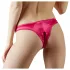 Cottelli - Open Floral Panty with Pearls (Red) - M