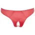Cottelli - Open Floral Panty with Pearls (Red) - L