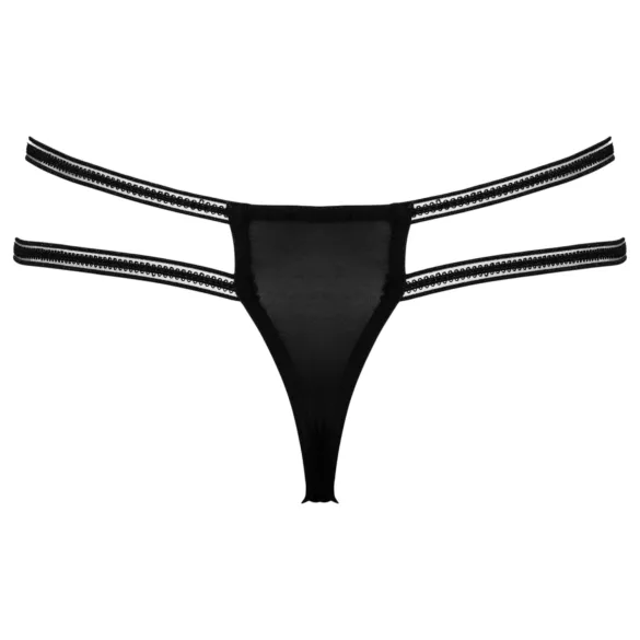 Cottelli - Luxury Open Ring Thong (Black) - M/L