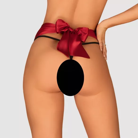 Obsessive Tienesy - Red Bow Thong - L/XL