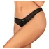 Obsessive Latinesa - Open Thong (Black) - XL/XXL