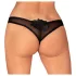 Obsessive Latinesa - Open Thong (Black)