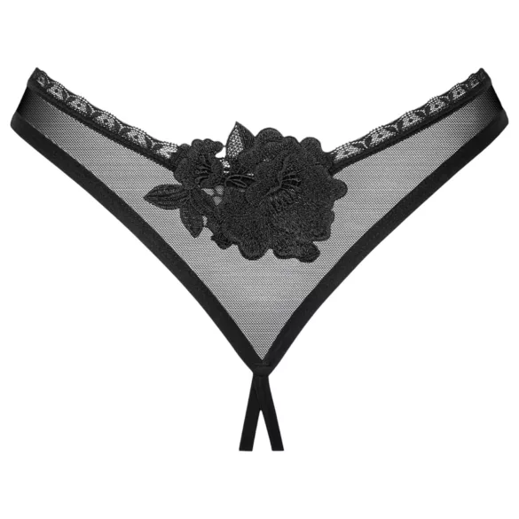 Obsessive Latinesa - Open Thong (Black)