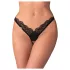 Obsessive - Sheer Lace Thong (Black) - L/XL