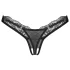 Obsessive - Sheer Lace Thong (Black) - L/XL