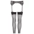 NO:XQSE - Lace Garter Belt Set - Black